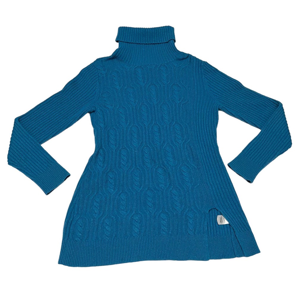 Pendleton Womens Cable Merino Wool Cashmere Turtleneck Sweater